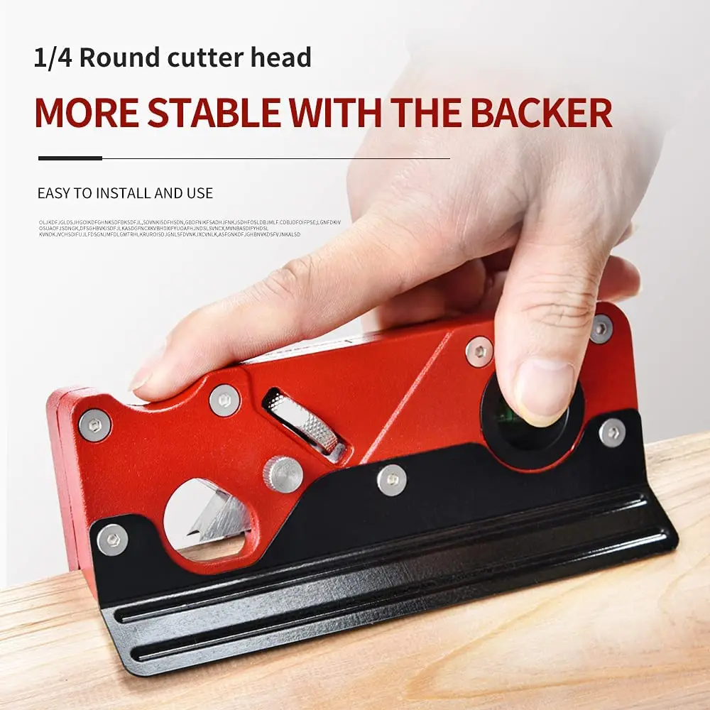 Woodworking Hand Tools Wood Trimming Tool Chamfer Plane Backer Woodworking Hand Planer for Quick Edge Planing Radian Corner Plane Trimming Carpenter Hand DIY