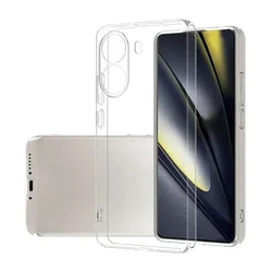 Crystal Clear Shockproof Phone Case - Premium Protective Soft Back Cover with Reinforced Bumper Frame - Poco X8ProMax (Clear)