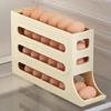 Refrigerator Egg Storage Box, 4-layer Egg Rack Dispenser, Kitchen Egg Automatic Mobile Storage Box, Refrigerator Can Hold Eggs 1