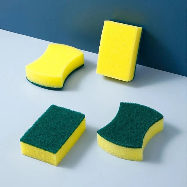 Household Double Sided Kitchen Cleaning Sponge Kitchen Cleaning Sponge  Scrubber Sponges For Dishwashing Bathroom Accessories - AliExpress