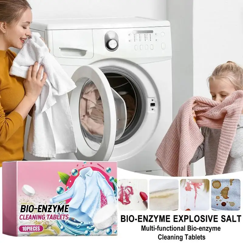 Laundry Tablets Clothes Stain Removal Kitchen Clothing Oil Stain Tablet Kitchen Clothing Oil Yellow Dirt Remover laundry soap