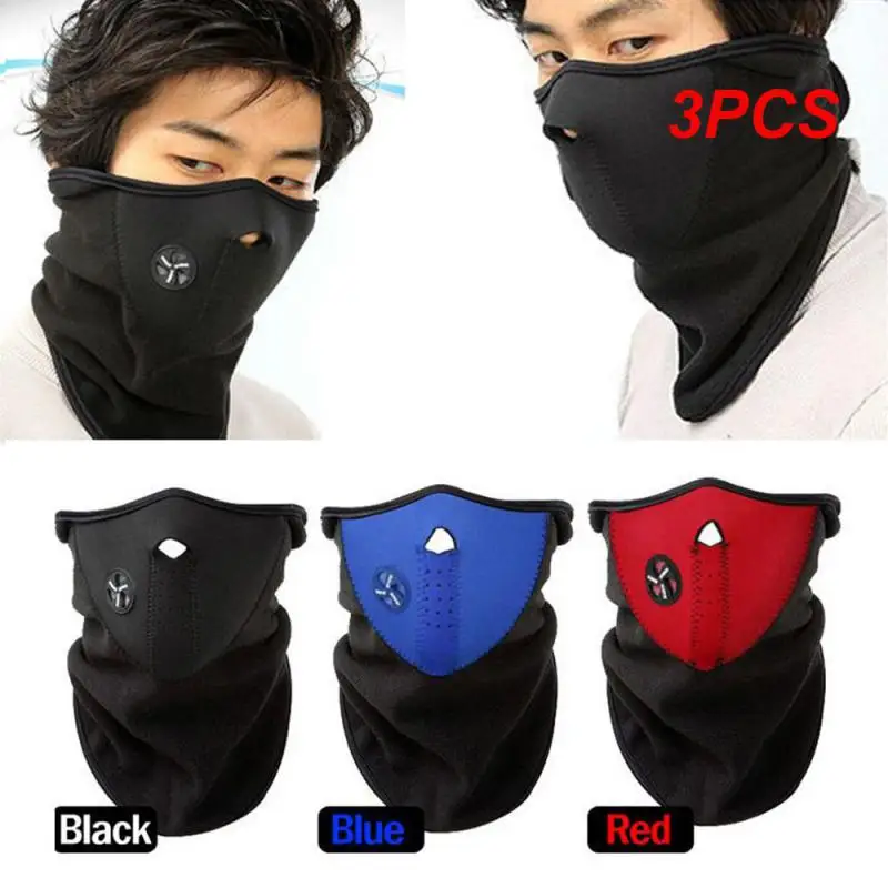 

3PCS Motorcycle Ski Mask Comfortable Snowboard Neck Warmers Multi-functional Must-have Neck Gaiter Winter Mask For Bikers