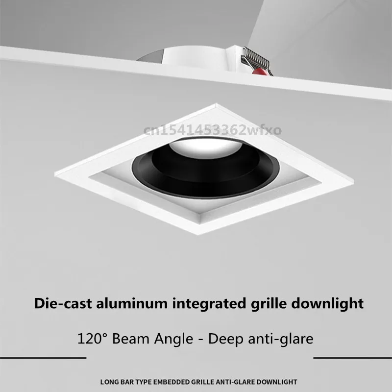 Dimmable COB downlight spotlight AC110-220V anti-glare deep embedded Led ceiling lamp wall washing lamp indoor lighting bulb led downlight recessed ceiling spotlight ceiling lamps