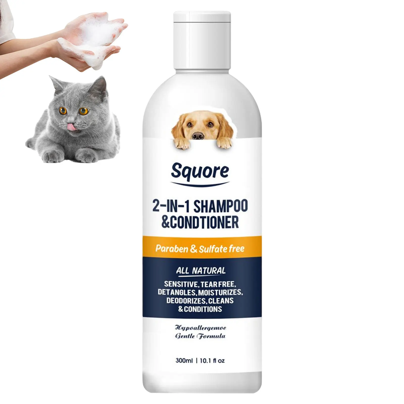 Pet Cleaning Shampoo 300ml Pet Shower Gel dog cat Shampoo Conditioner Cleaning Foam Dog Cat Puppy Bath Shower Gel