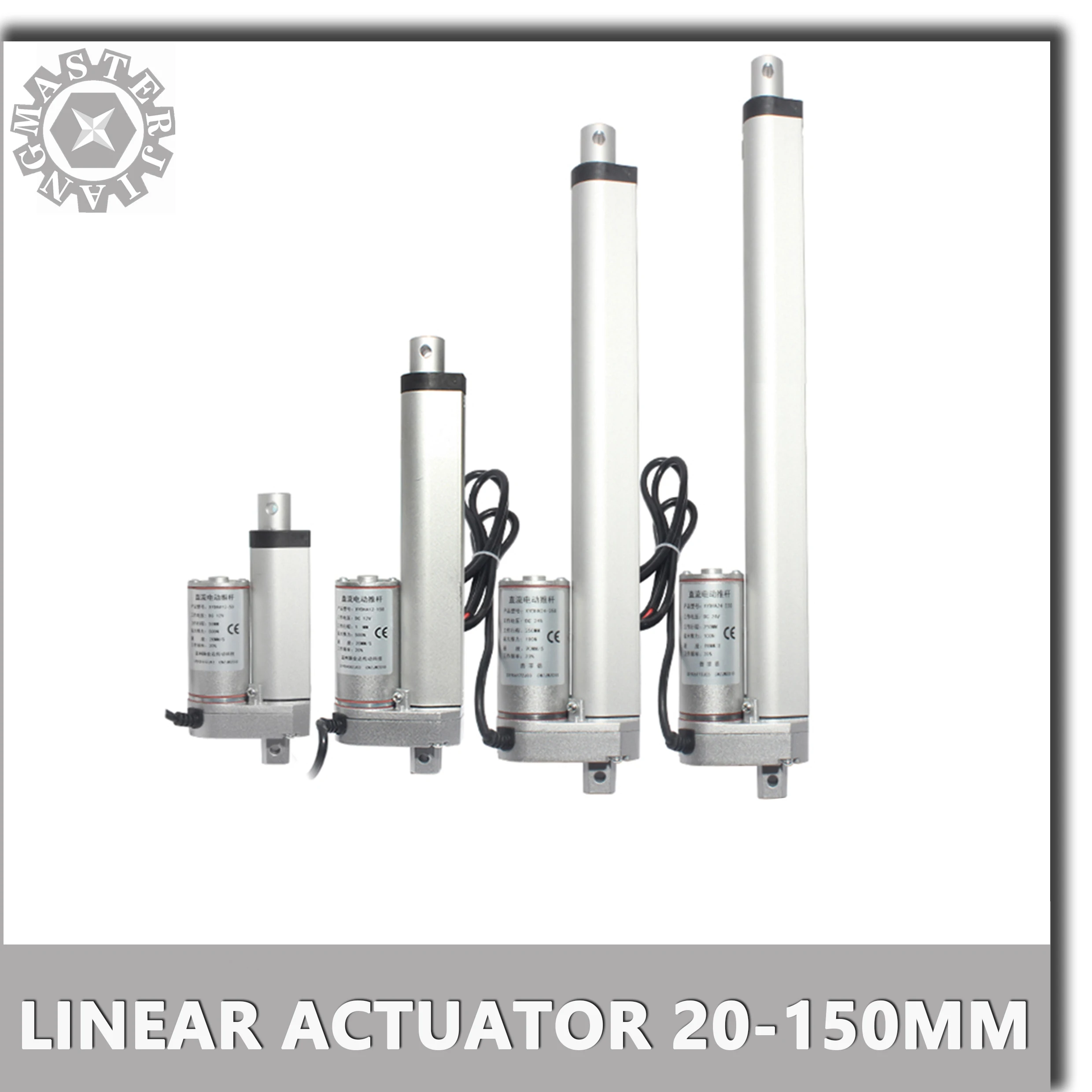 Linear Actuator 20mm 30mm 50mm 100mm 150mm Stroke Linear Drive Electric