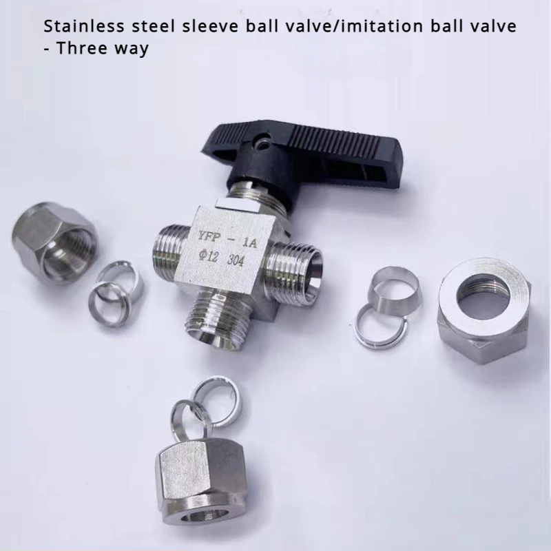 

304 Ball Valve Female Thread 4 6 8 10 12 14 16mm 1/8" 1/4" 3/8" 1/2" Adjustable needle valve 90 degree Stainless steel