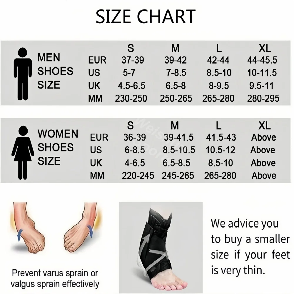 Lace Up Ankle Brace Ankle Support Stabilizer Foot Wrap Sprained Tendonitis Sports Injury Recovery Unisex ankle support ankle straps fitness ankle straps ankle support brace