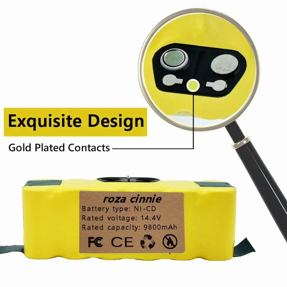 Nuova Batteria 4.8/6.8/9.8Ah Per Irobot Roomba 500 600 700 800 900 600 Serie Aspirapolvere Irobot Roomba 620 650 700 770 780 800