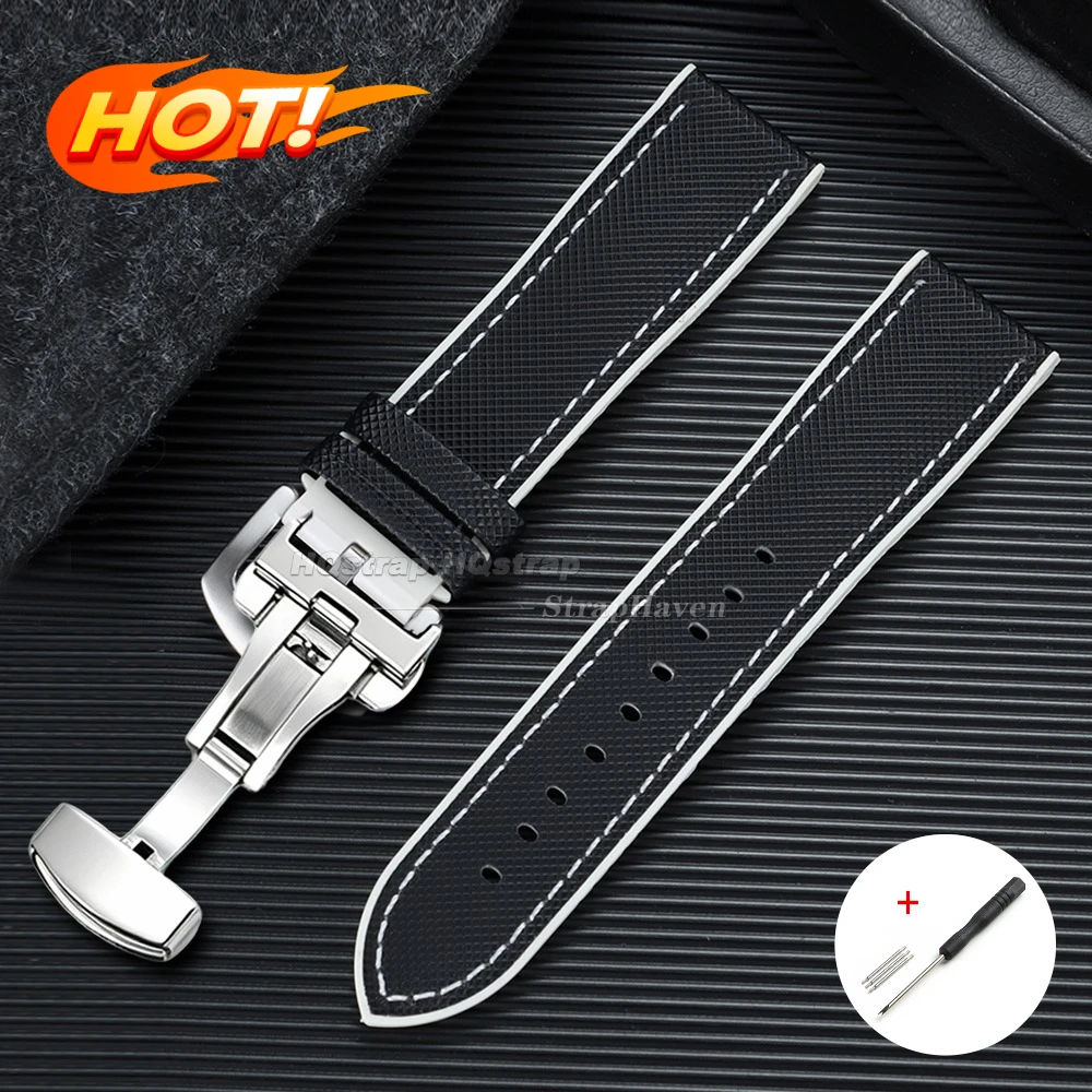 Universal Waterproof Sport Strap - TPU Rubber & Nylon Sailcloth Bracelet