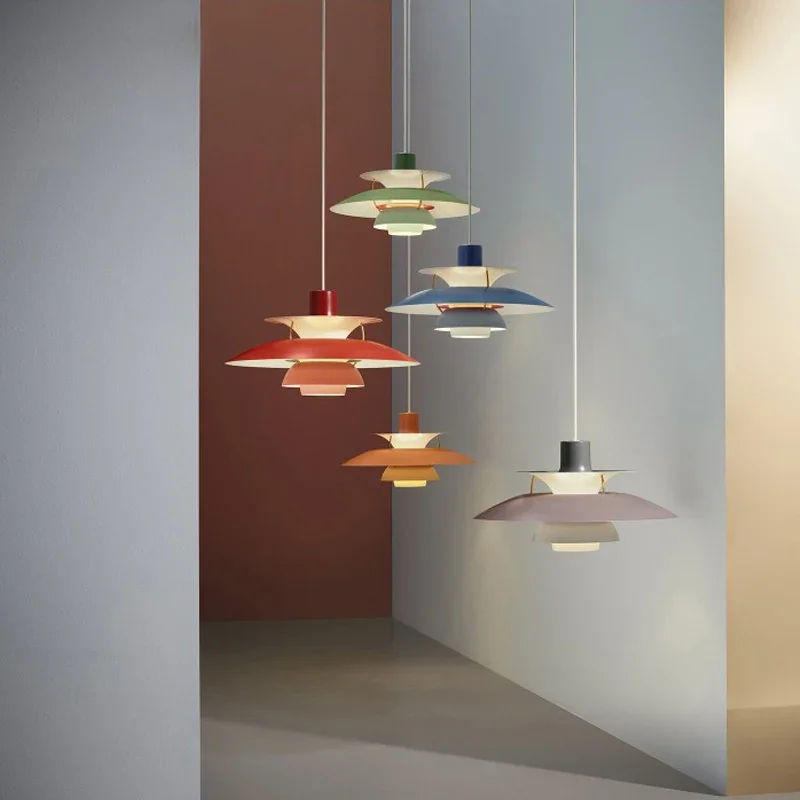 Description Picture 5 of itemDenmark Designer Pendant Light for Dining Room Table Bedroom LED Hanging Lamp Aluminium Flying Saucer Fixture Lustres Luminária