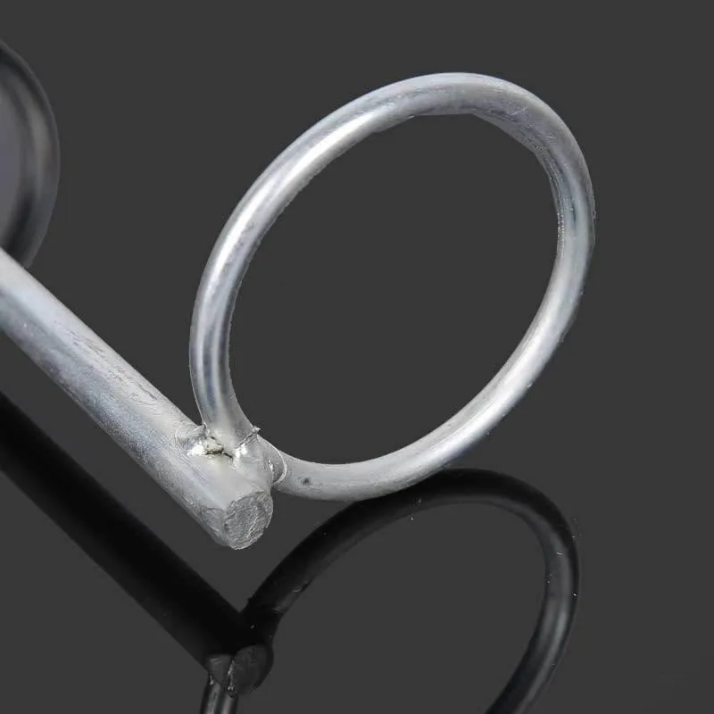 Fishing Rod Ground Holder Stainless Steel Adjustable Inserts Simple Bracket Fishing Accessories To Insert Metal Double Ring