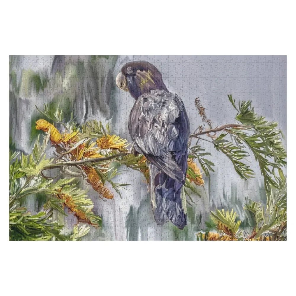 

Yellow-Tailed Black Cockatoo Jigsaw Puzzle Baby Toy Personalized Photo Gift Puzzle