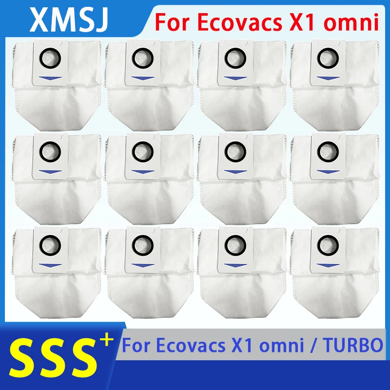 Ecovacs Deebot X1 omni 먼지 봉투, X1 TURBO 부품, 일회용 쓰레기 봉투, 걸레 걸레 로봇 진공 청소기 교체 액세서리