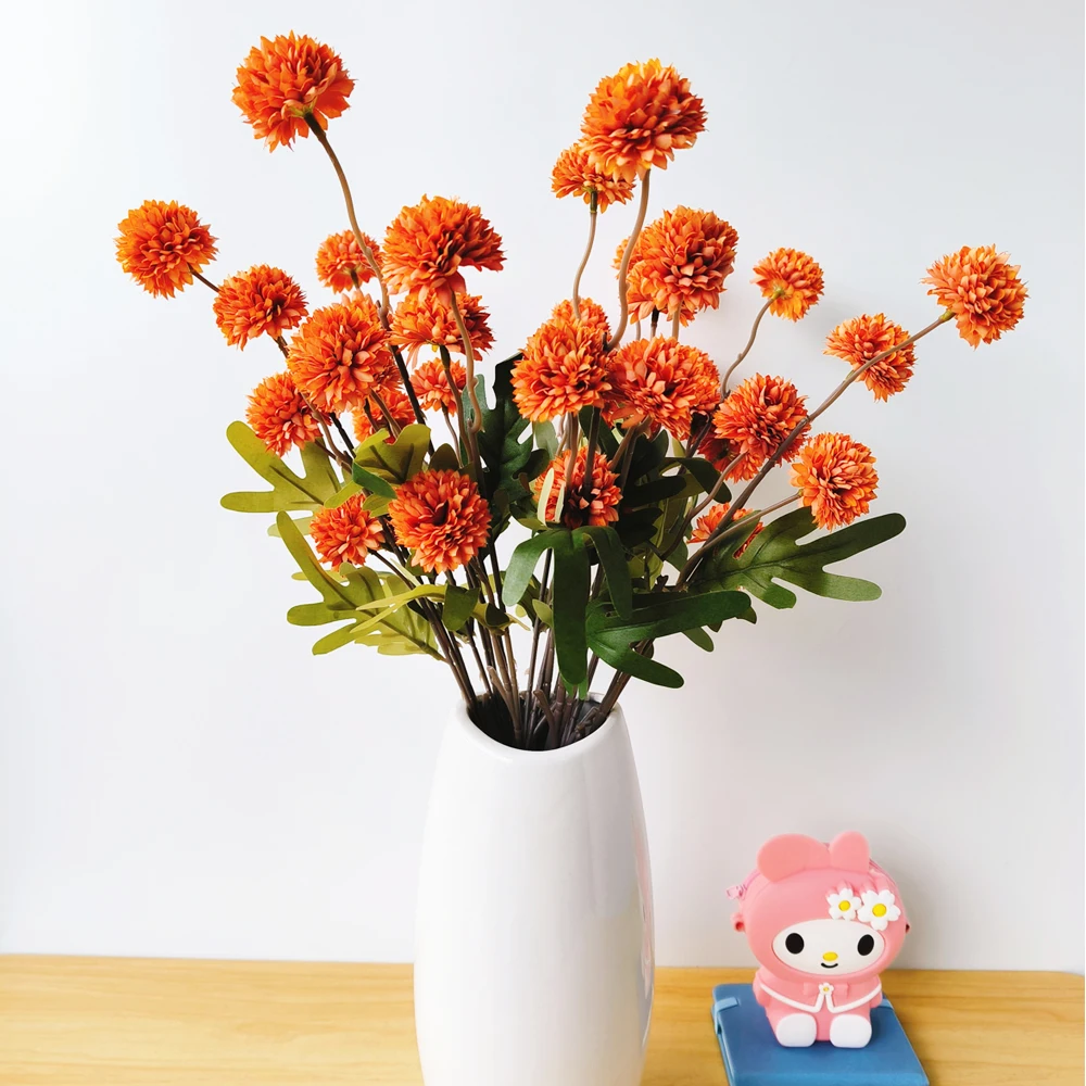 

51cm 5 Head Artificial Dandelion Flower Ball High-Grade Simulation Dandelion For Wedding Home Garden And Holiday Decoration