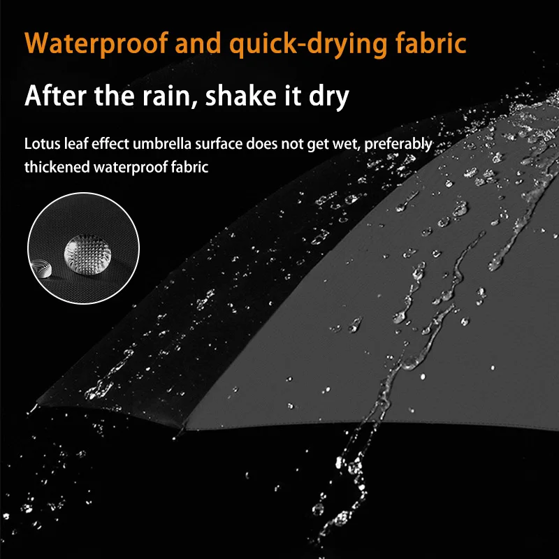Oversized Windproof UV Protection Umbrella - Durable and Portable