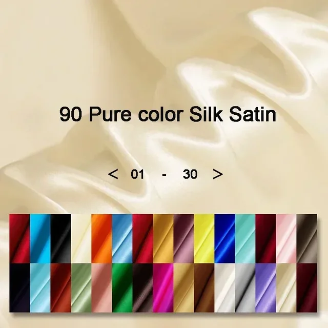 Skin-friendly Soft 100% Mulberry Silk Crepe Satin Fabric for Dress