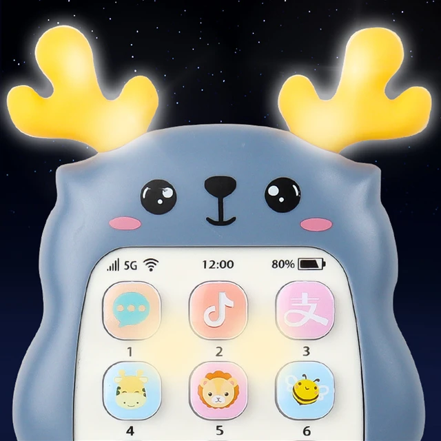 Baby Phone Toys Bilingual Telephone Teether Music Voice Toy Early Educational Learning Machine Electronic Children Gift Baby Toy 5