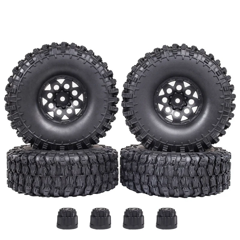 

4 шт., 120 мм, 1,9 дюйма, набор шин для обода колеса для 1/10 RC Crawler Car Traxxas TRX-4 RC4WD D90 Axial SCX10 II III Redcat MST