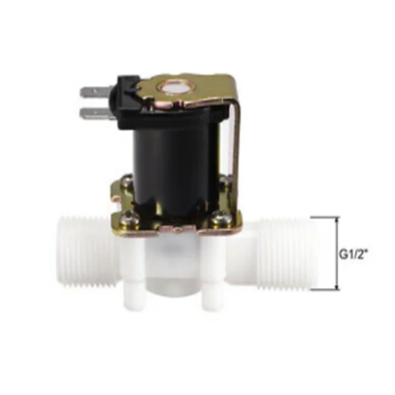 

1pc AC110V G1/2 Plastic Water Electric Solenoid Valve N/C Pressure Inlet Flow Switch