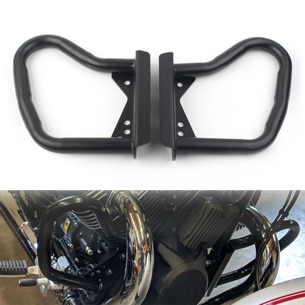 1Pair Black Motorbike Engine Guard Crash Protector For Moto Guzzi V7 II