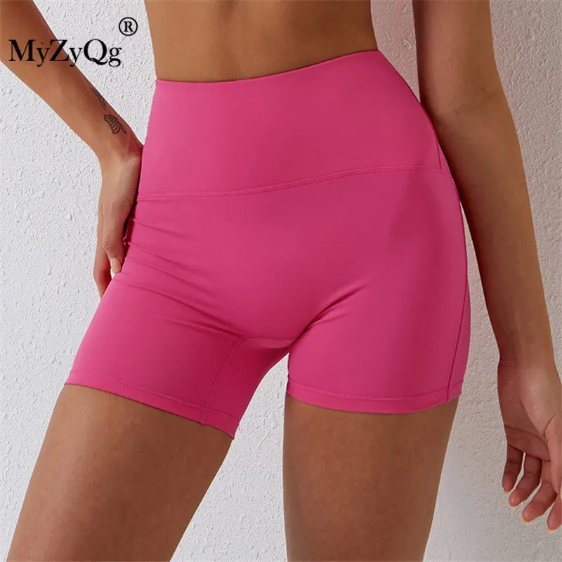 

MyZyQg Women Outdoor Sports Yoga Shorts Quick Dry Fitness Running Gym Biker Cycling Workout Pilates Push Up Tight Sportswear