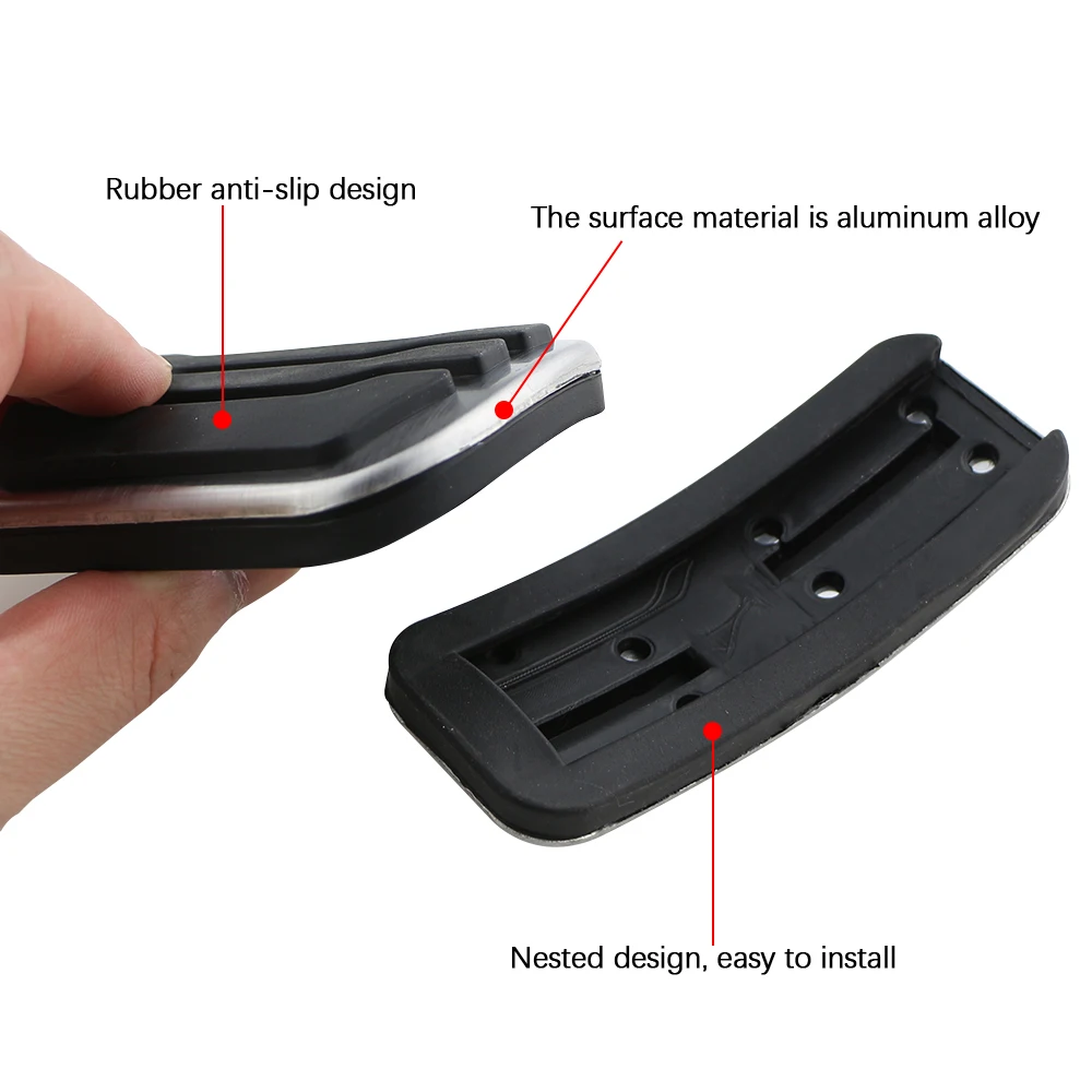 Ford Fusion Mondeo-for Lincoln MKZ 2015-Pedals Stainless Steel Car Brake Gas Pedal Cover No Drill Pads Parts car pedals,stainless steel pedal cover