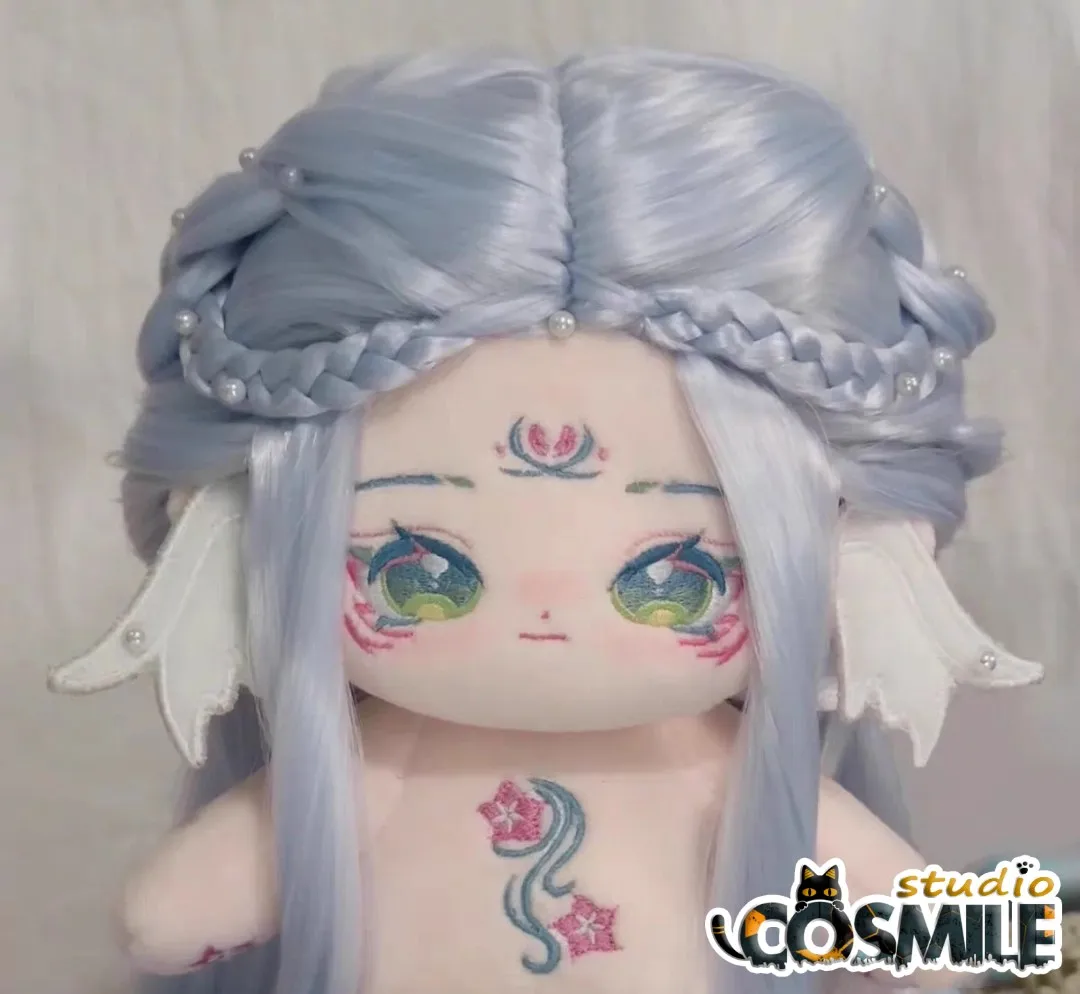 

No Attributes Mermaid Immortal Fairy Princess Fan Chen Blue Long Hair Wig Stuffed Plushie 20cm Plush Toy Doll Body Toy Sa XY