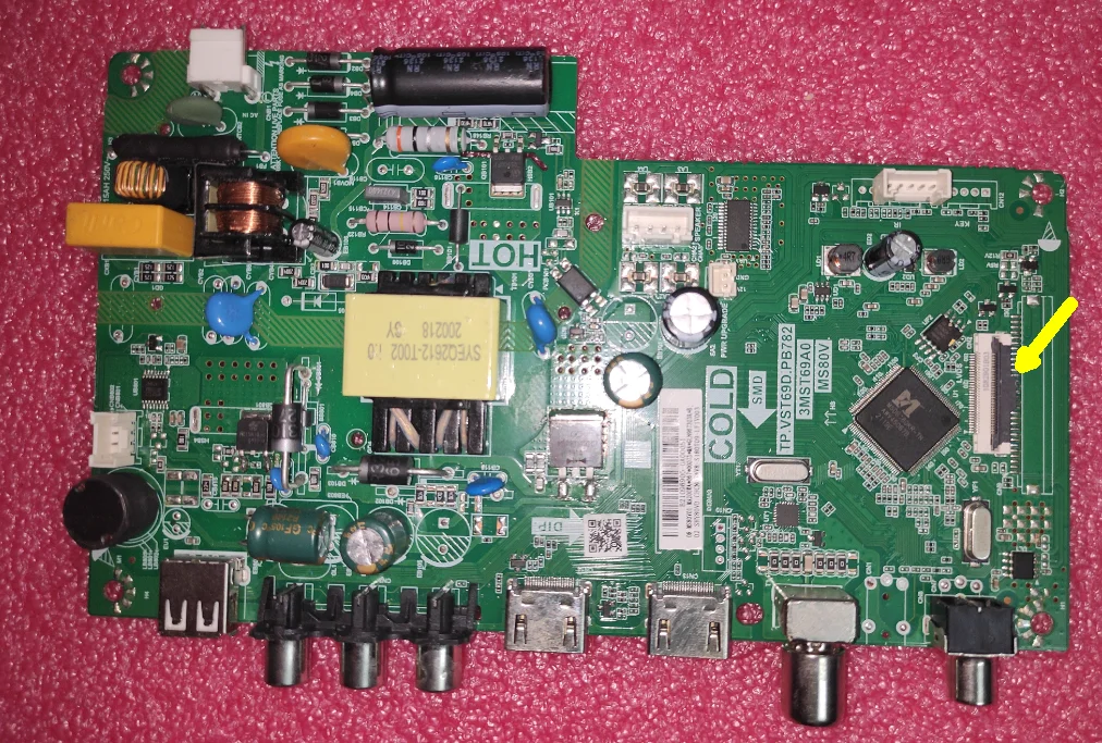 

Free shipping! TP.VST69D.PB782 3MST69A0 MS80V Three in one TV motherboard tested well 36-41v 600ma