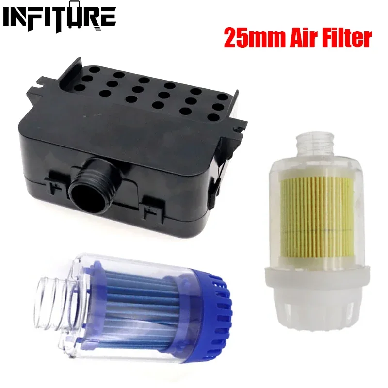 25mm Air Diesel Parking Heater Transparent Yellow Air Intake Filter Silencer For Webasto Dometic Eberspacher Heaters Accessori