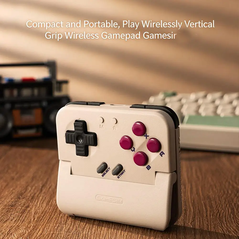 Retro Mini Taco Kabelloser Mobiler Spiele-Controller Bluetooth für Android/iOS, NES Arcade Emulator Unterstützung