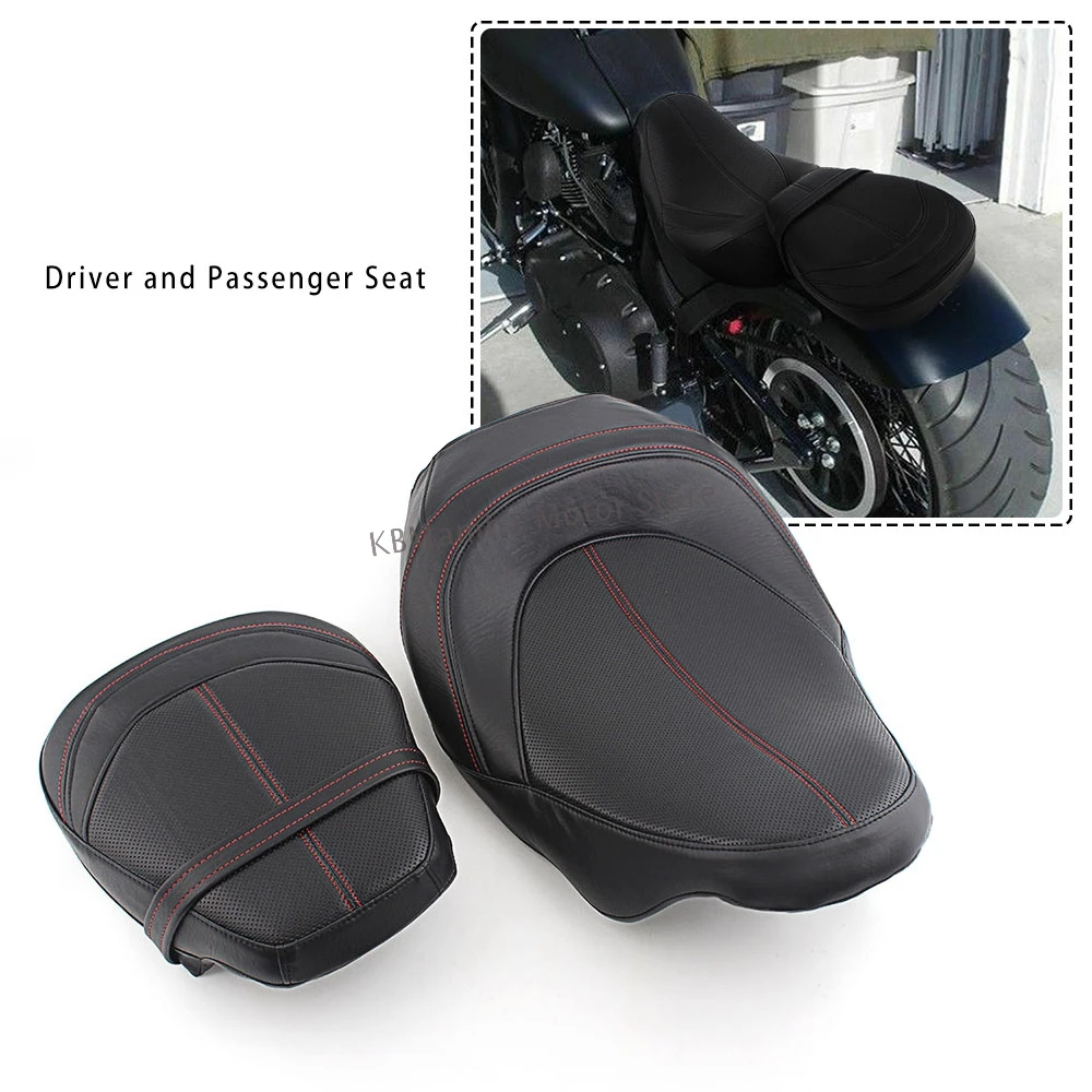 

Motorcycle Driver Passenger Seat Two-Up Front Rear Seat For Harley Touring Road King Glide CVO Ultra Limited FLHT FLHX 2009-2020