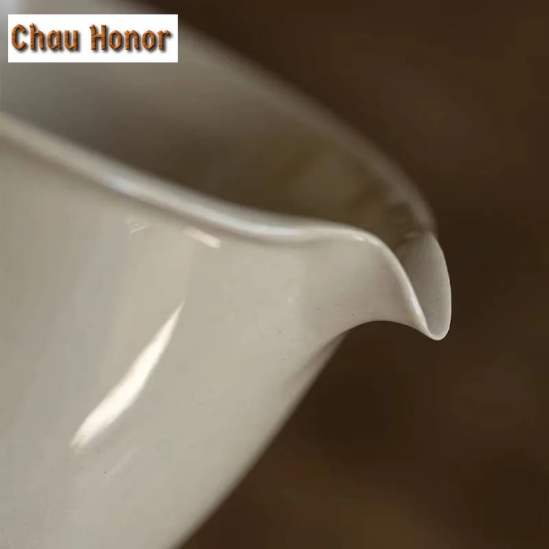 200ml Japanese Plant Ash Glaze Fair Cup Ceramic Household Tea Dispenser Uniform Cup Teasea Coarse Tea Ceremony Customized Gift