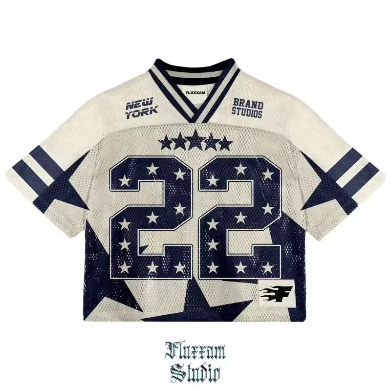 Y2K Short Sleeve T-Shirt Harajuku Hip Hop Fashion Jersey Men