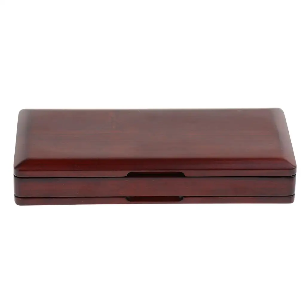 

Solid Wood Oboe Reed Carry Storage Hard Case Box for 40 Reeds - Red