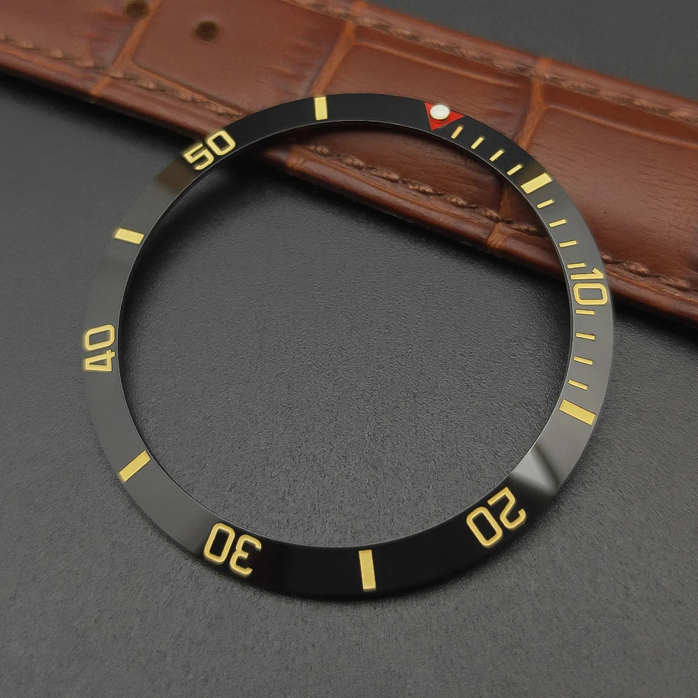 Premium 37mm Ceramic Bezel Insert for Men's Watches – High-Quality Spare Part Replacement