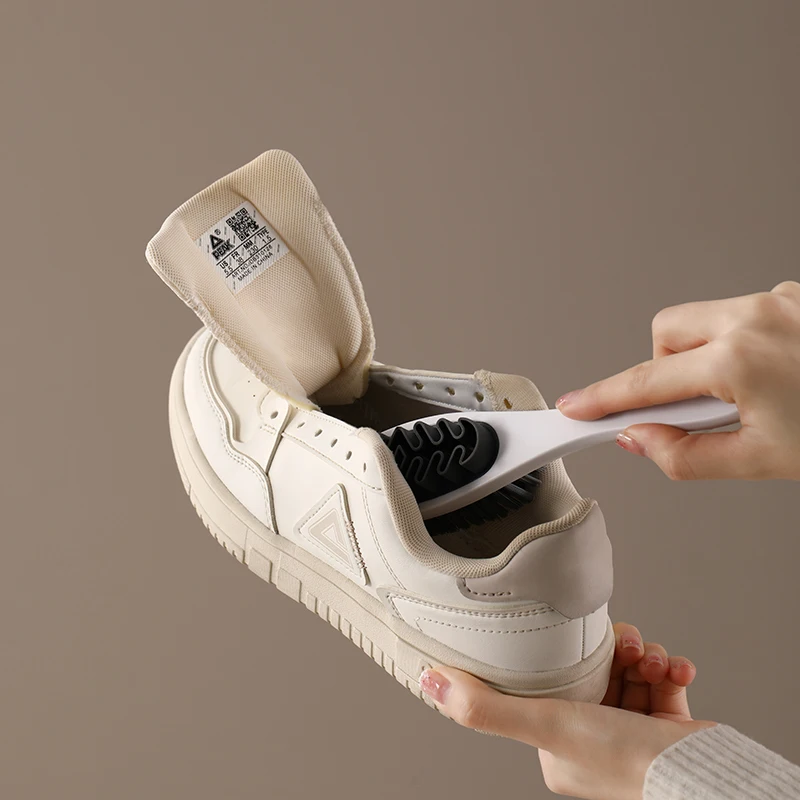 2 in 1 Scrub Suede Shoe Brush Double-sided Shoe Cleaning Brush Suede Cleaner Household Cleaning Soft TPR Laundry