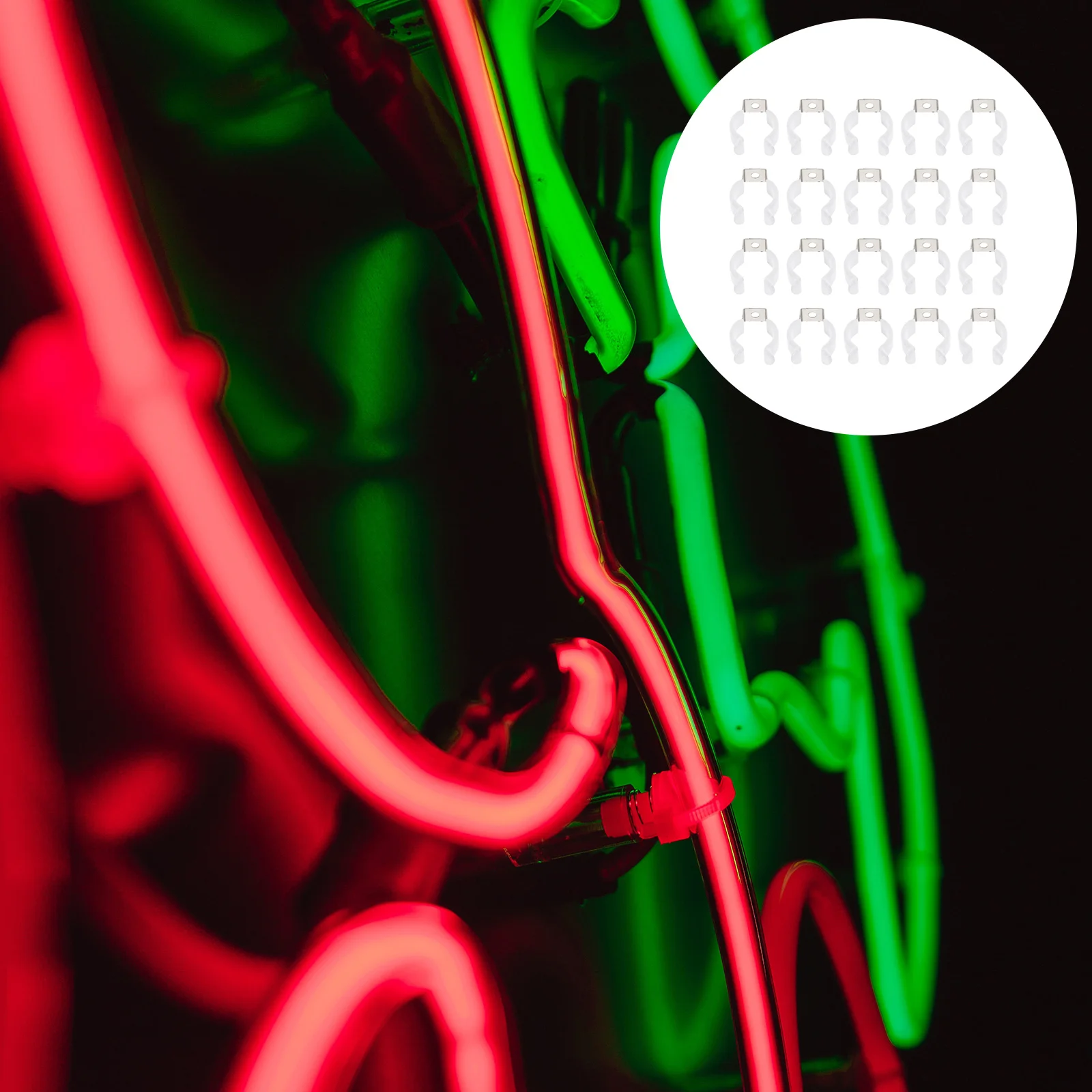 

U Clip Lamp Holder Holder LED Lamp Holder Tube Clamps Plastic Stainless Steel T8 Fluorescent Lamp Metal Socket Bracket 3.4 X