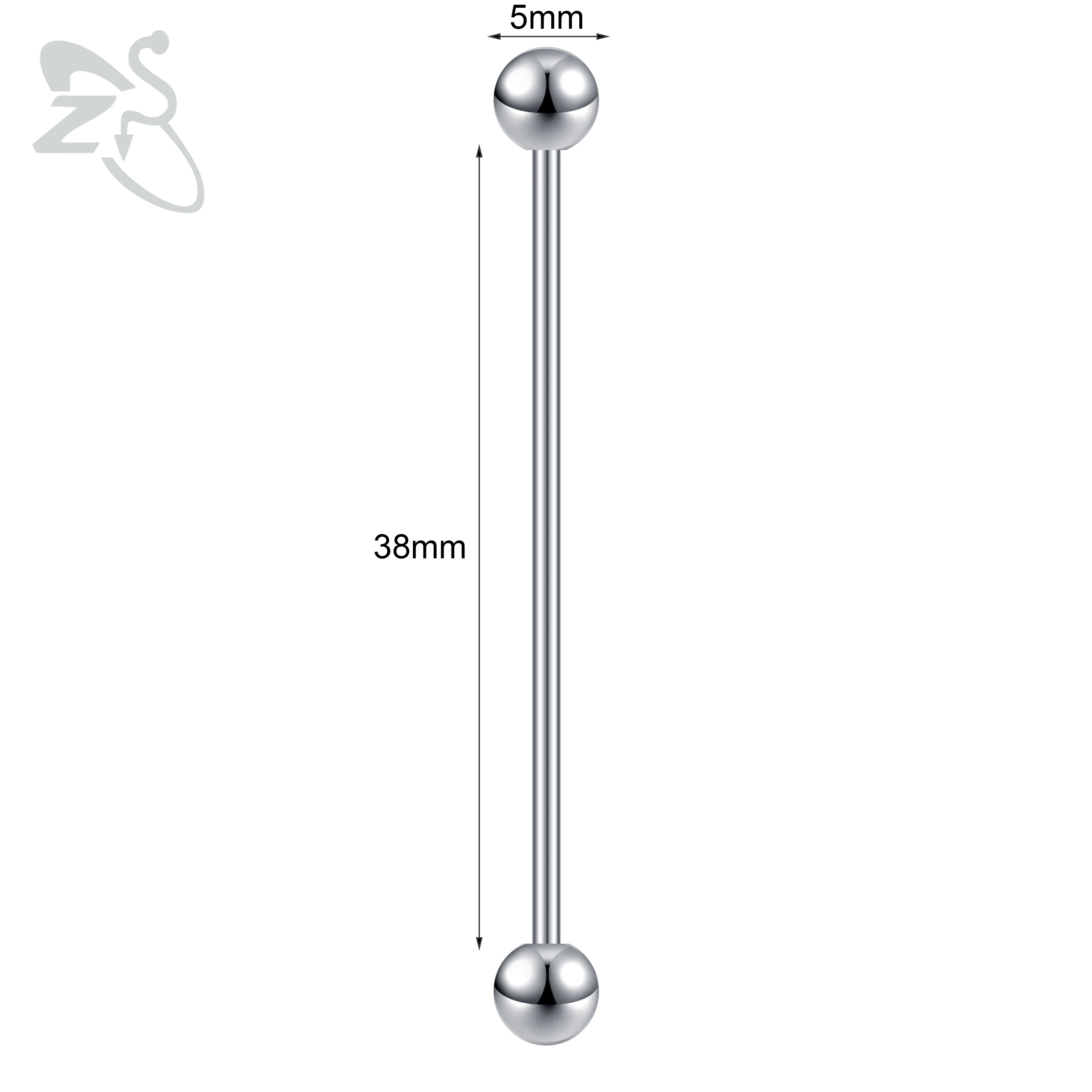Elegant 316L Surgical Steel Spike Barbell Earrings