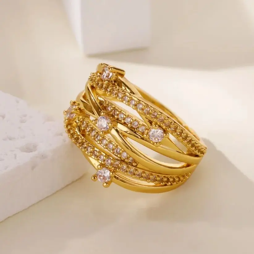 Zircon Multi-Layer Ring for Women