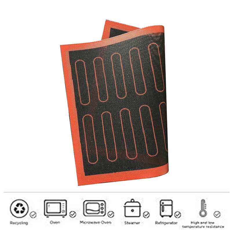 4X forato silicone cottura Mat antiaderente forno foglio Liner per biscotti/ pane/amaretto