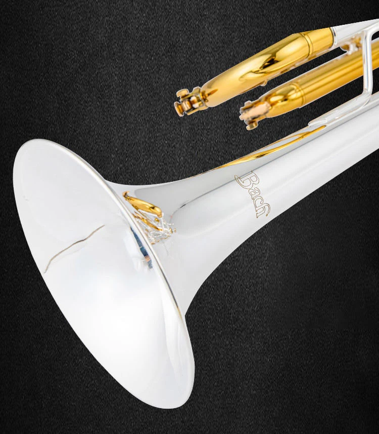 USA Bach Trumpet LT180S-37 Gold copper silver plating Trumpete trompete Professional Brass Instrument with Original Case