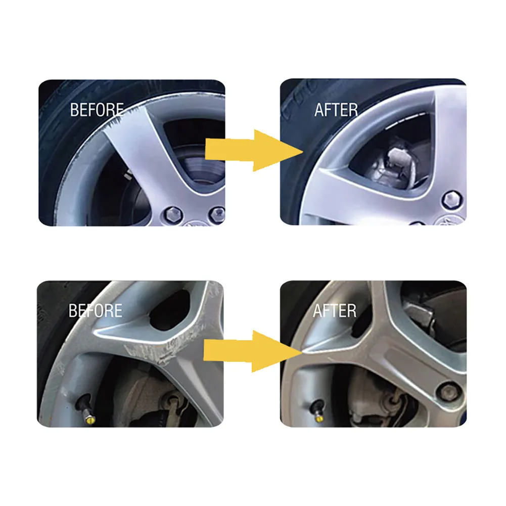 Wheel Scratch Repair Kit Aluminum Alloy Car Wheel Repair Washable Auto Wheel Rims Repair Tool Set Dent Scratch Restore Rim care Accessories
