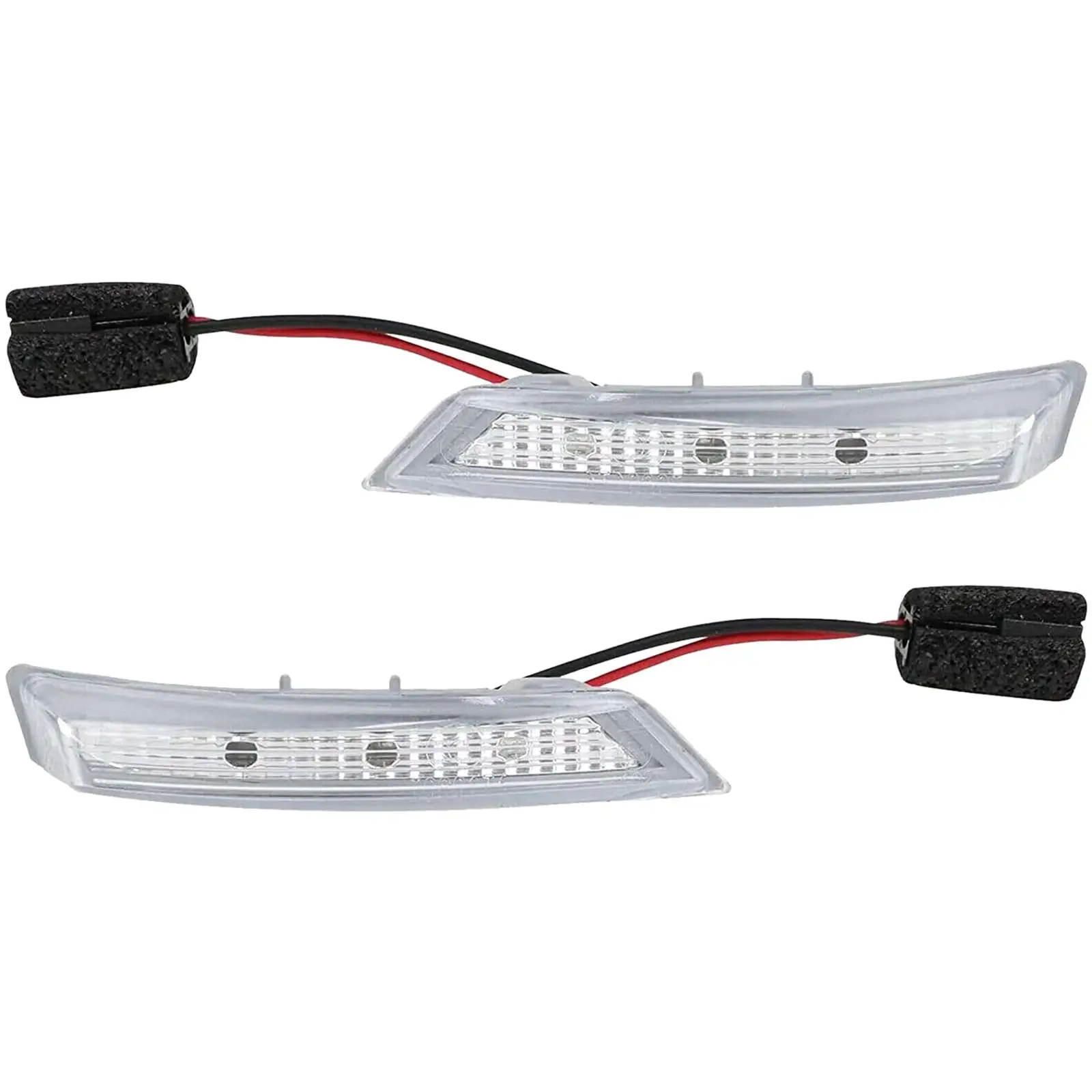 Auto Mirror LED Turn Signal Lamps Replacement Kit Plastic Indicator for Grand Caravan 2008-2018 Vehicles