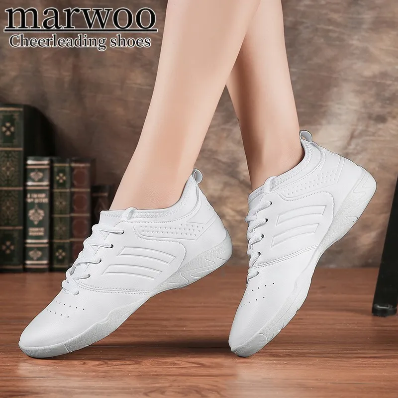 

Marwoo cheerleading shoes Children's dance shoes Competitive aerobics shoes Fitness shoes Women's white jazz sports shoes 883