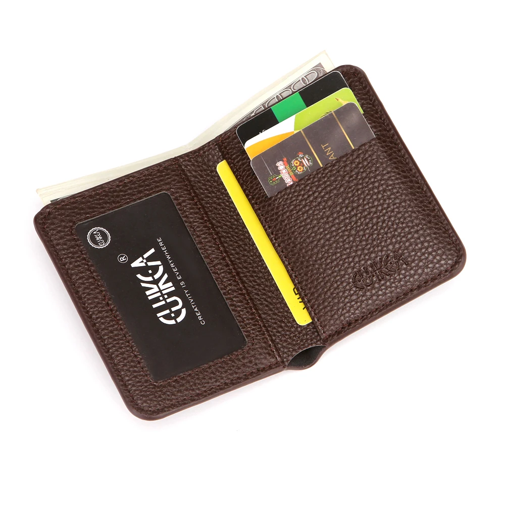 Cartera para hombre, tarjetero, Mini monedero para hombre, cartera delgada, billeteras de cuero PU, Clips para dinero, tarjeteros de identificación, cartera Masculina_voghion.com