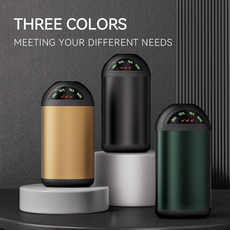 3IN1 Mini Hand Warmer Rechargeable Portable Power Bank LED Lighting Three Temperature Settings Protection Explosion Proof Gift