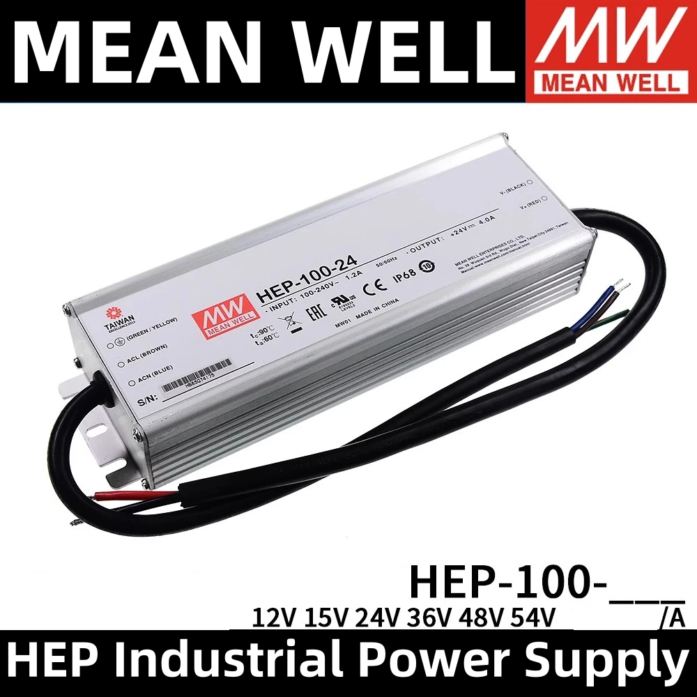 

Taiwan MEANWELL HEP-100-12A HEP-100-24A single output switching power supply built-in active PFC function