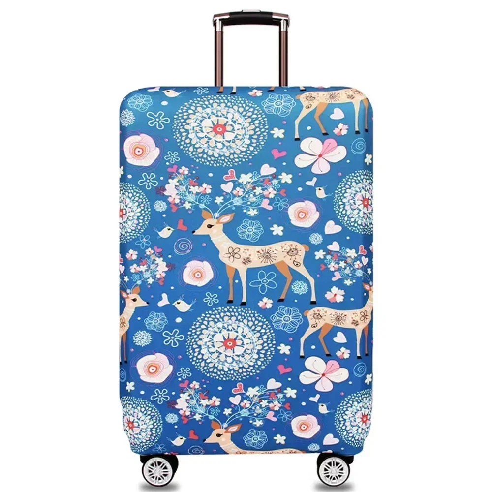 thumbnail image 1 of Funda de equipaje de tela elástica, funda protectora para maletas, funda protectora para equipaje, adecuada para maletas de 18 a 32 pulgadas, organizador de viaje, 1 of 5