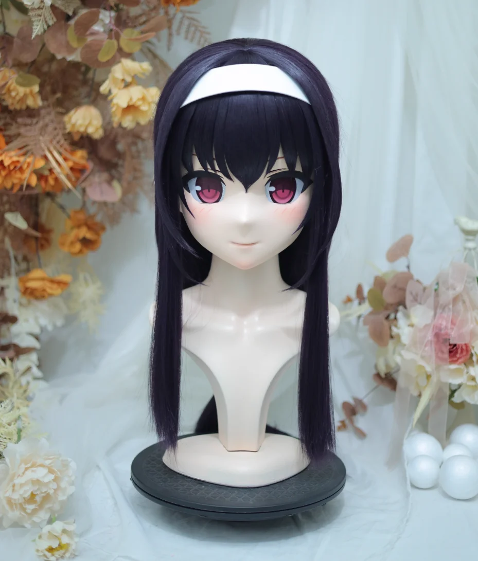 

(NFD36--4) настраиваемая голова с замком красивая женщина/девочка японский анимационный персонаж