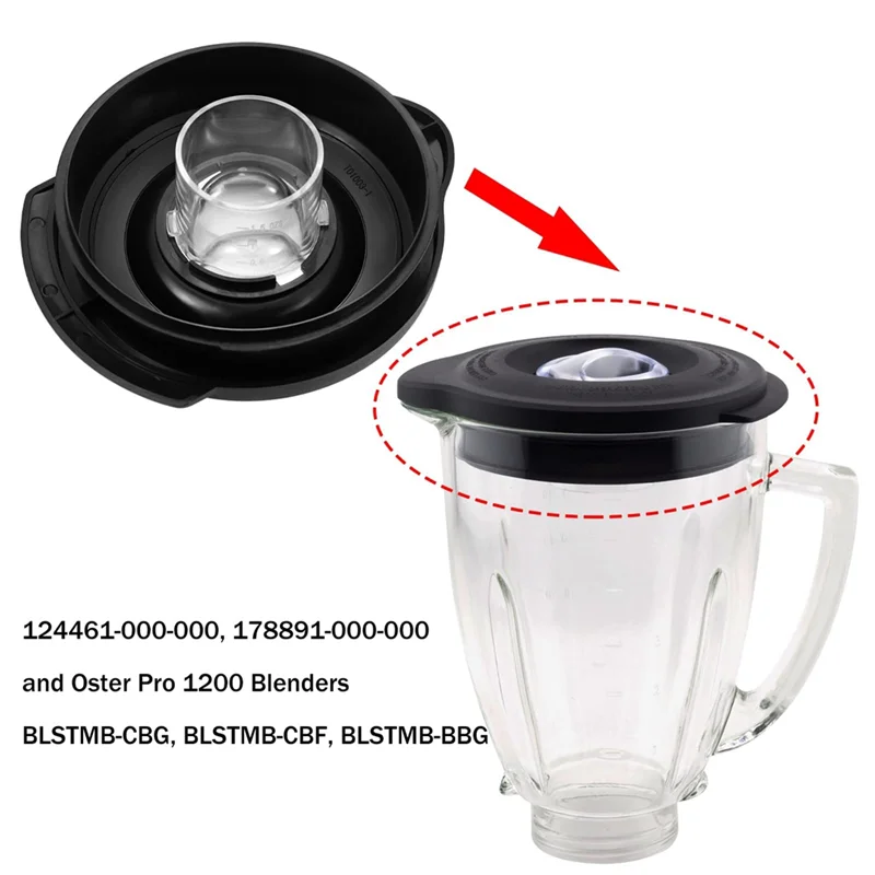 6-Cup Glass Blender Lid Cover for Os-Ter Blender Jar 124461-000-000 Fit for Os-Ter Pro Blenders Lid Replacement Parts HOT